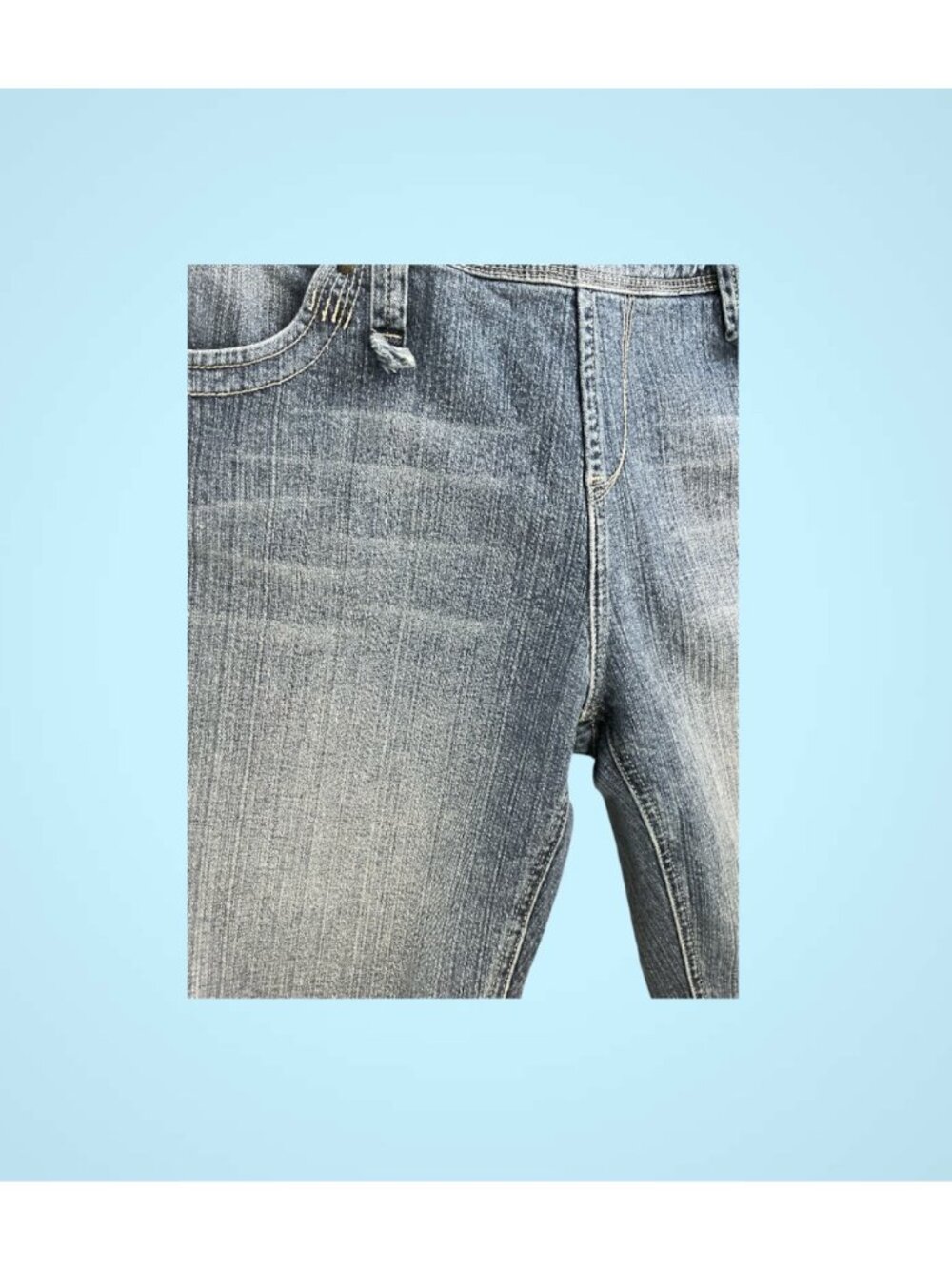 Apple Bottoms Y2K Denim Capri Overalls Women 15/16 Cropped Jumpsuit Vintage Styl - Picture 4 of 13